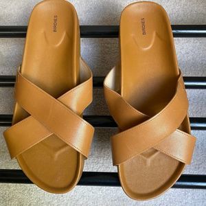 BIRDIES Women The Robin Leather Slide Sandals - NEW NWOB
